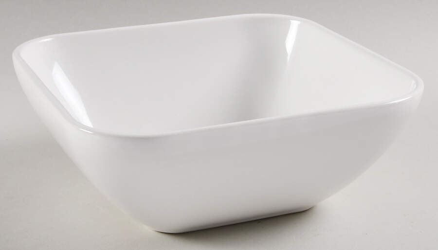 Coronado White 8" Square Serving Bowl by Fapor (Portugal)-1