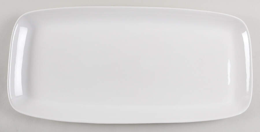 Coronado White 21" Rectangular Serving Platter by Fapor (Portugal)-1