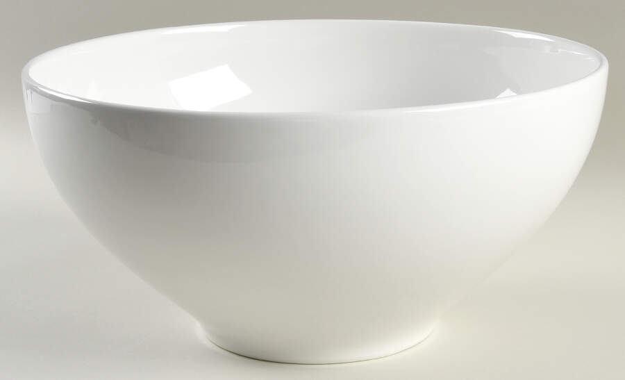 Coronado White 12" Round Serving Bowl by Fapor (Portugal)-1