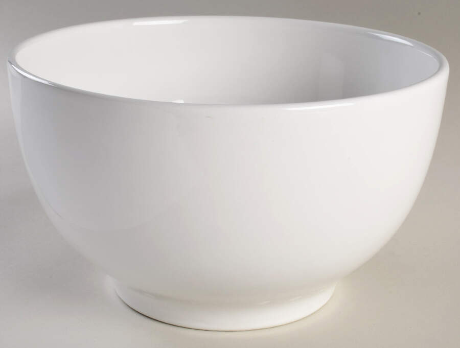 Coronado White 10" Large Salad Serving Bowl by Fapor (Portugal)-1