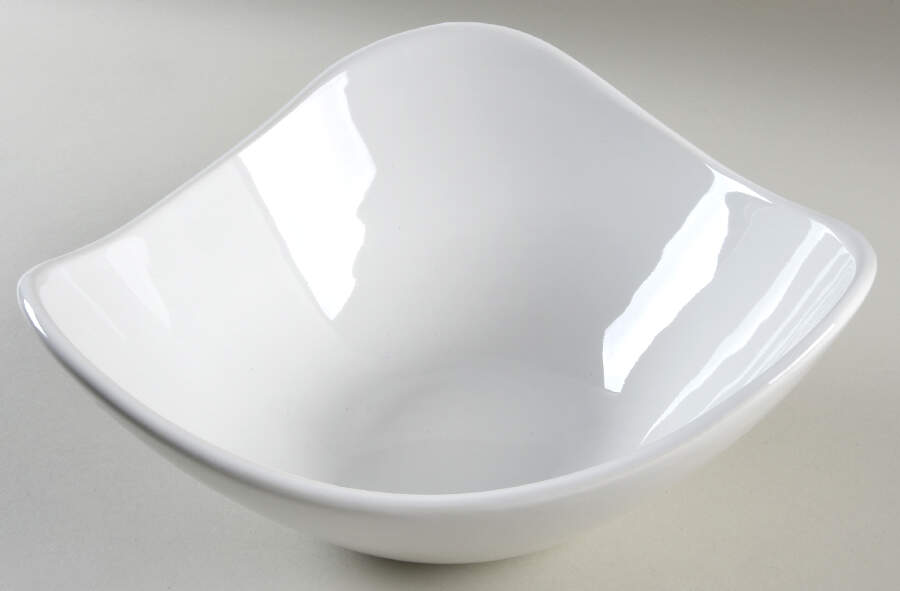 Coronado White 9" Triangular Vegetable Bowl by Fapor (Portugal)-1