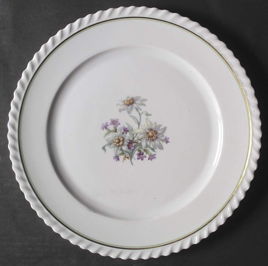 Edelweiss 12" Chop Plate (Round Platter) by Franconia-Krautheim & Adelburg-1