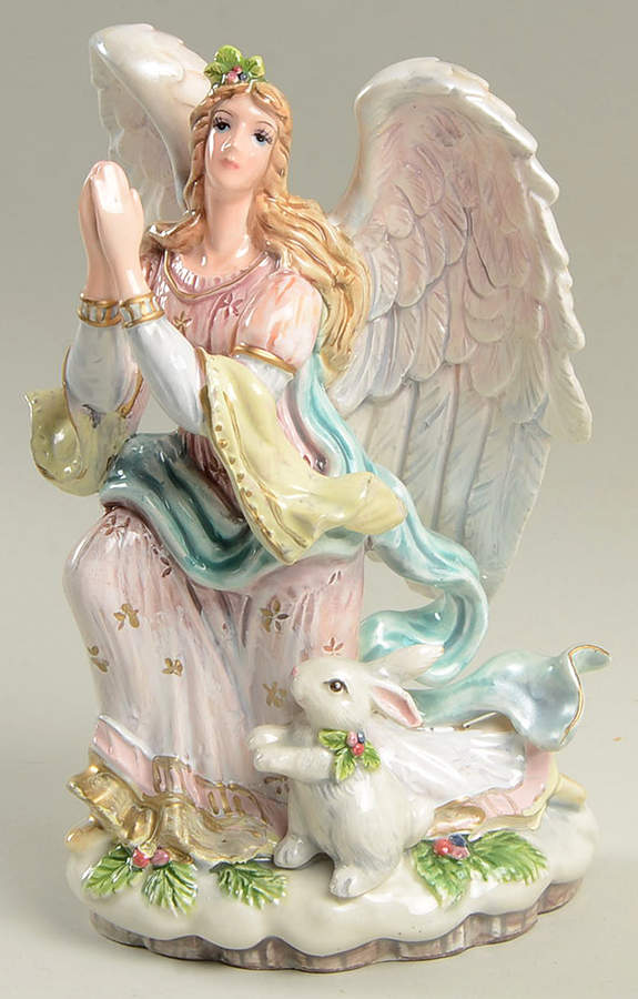 Peaceable Kingdom Kneeling Angel Figurine by Fitz and Floyd-1