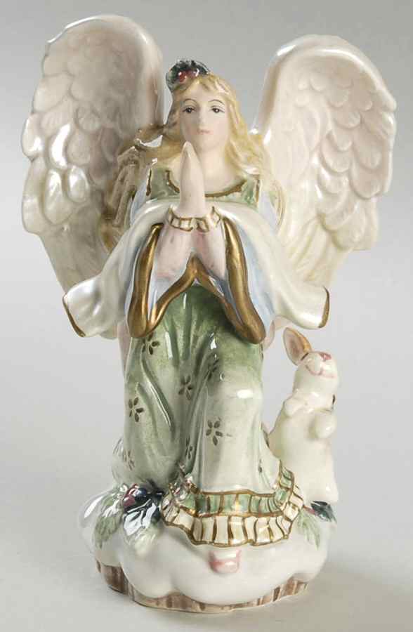 Peaceable Kingdom Kneeling Angel Figurine by Fitz and Floyd-1