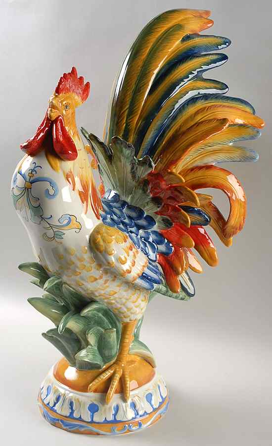 Figurines & Centerpieces Rooster Figurine by Fitz and Floyd-1