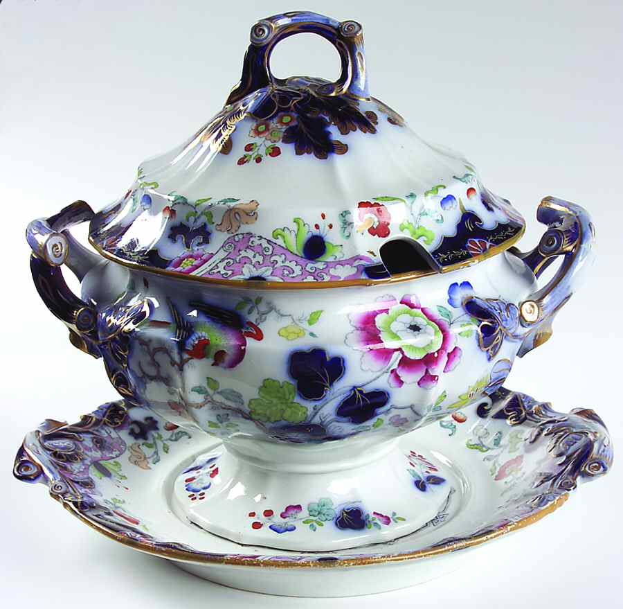 3-1223 Tureen & Lid w/Underplate by Francis Morley-1