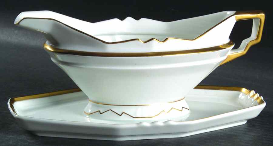 7620 Gravy Boat with Attached Underplate by Franconia-Krautheim & Adelburg-1