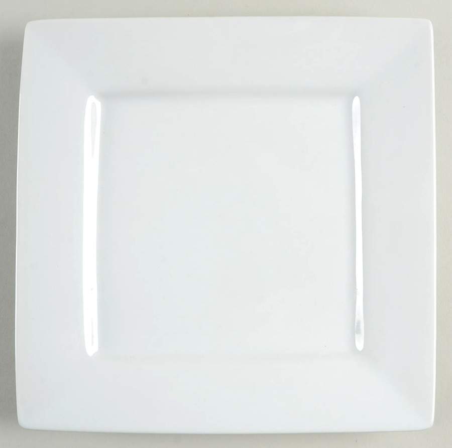 Gourmet White Square Salad Plate by Fitz and Floyd-1
