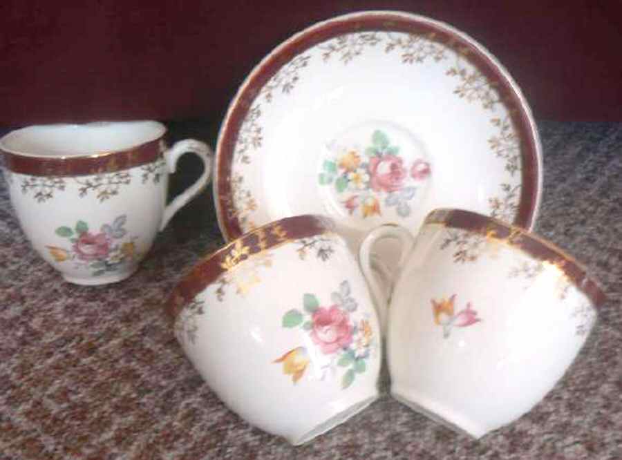 FRJ2 Flat Cup & Saucer Set by J Fryer & Sons-1