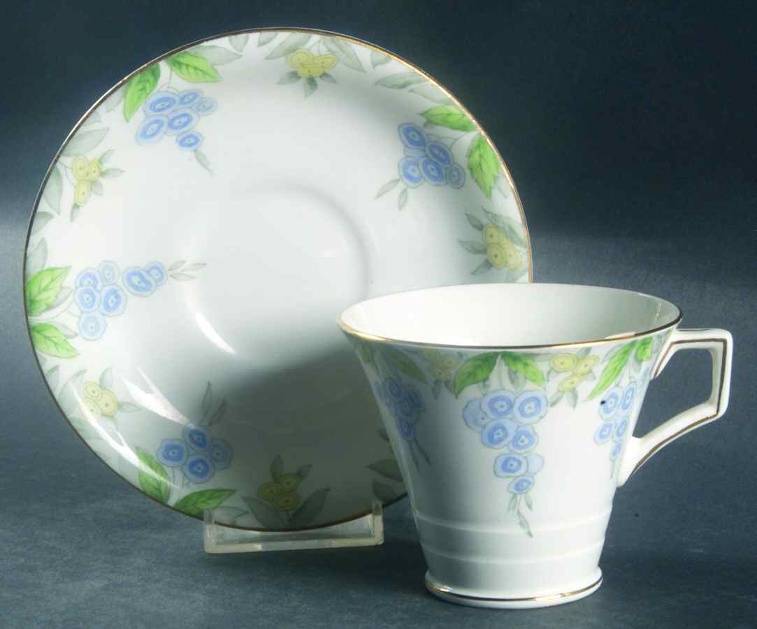 Cressy Flat Cup & Saucer Set by Fenton-1