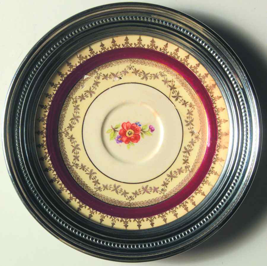 FBT1 Ceramic Candy Dish W/Metal Rim by Farber Bros. China-1