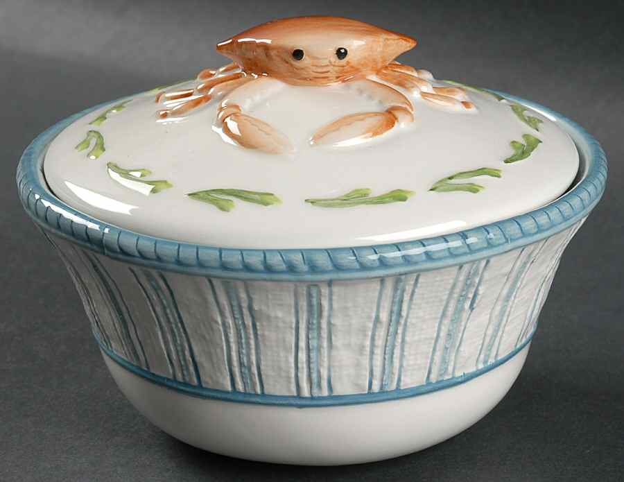 Seaboard Chowder Bowl & Lid by Fitz and Floyd-1