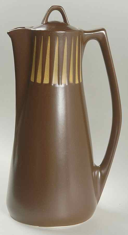 Stoneware Brown Coffee Pot & Lid by Forum Intl-1
