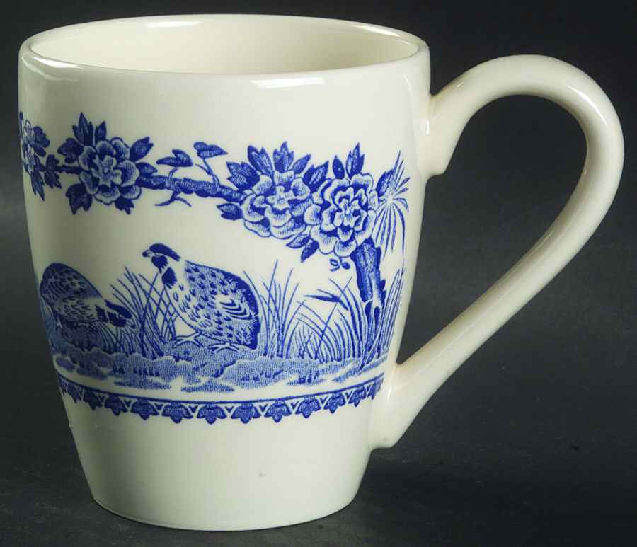 Quail Blue (Blue Ship Backstamp) Mug by Furnivals-1