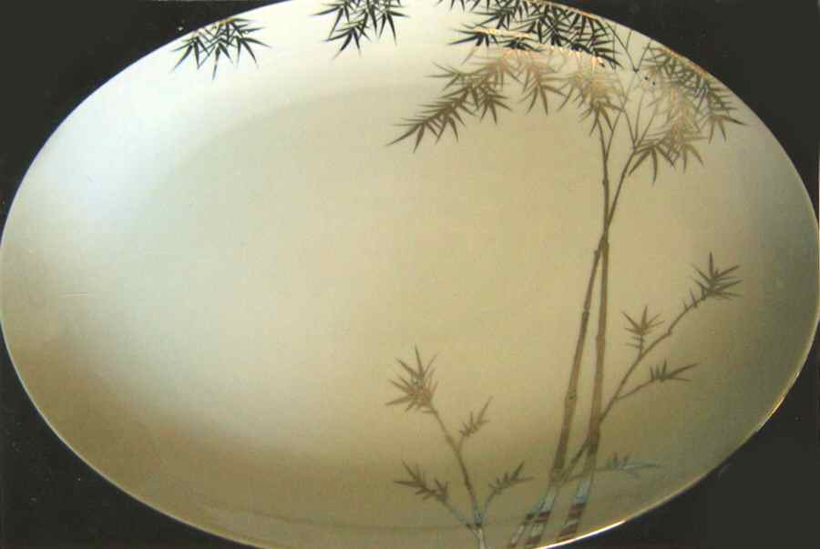 FUY12 14" Oval Serving Platter by Fujiyama (Japan)-1
