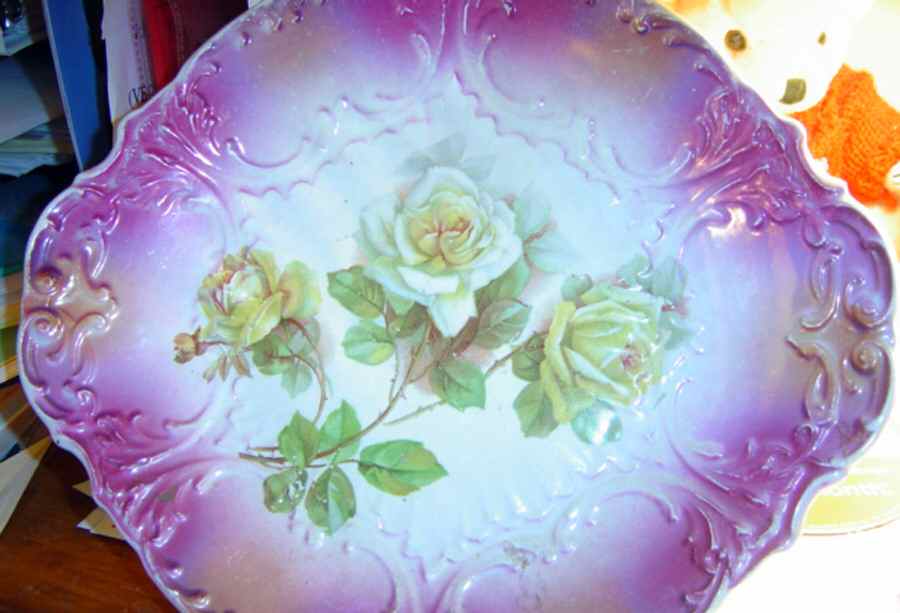 FME14 Handled Cake Plate by FA Mehlem-1