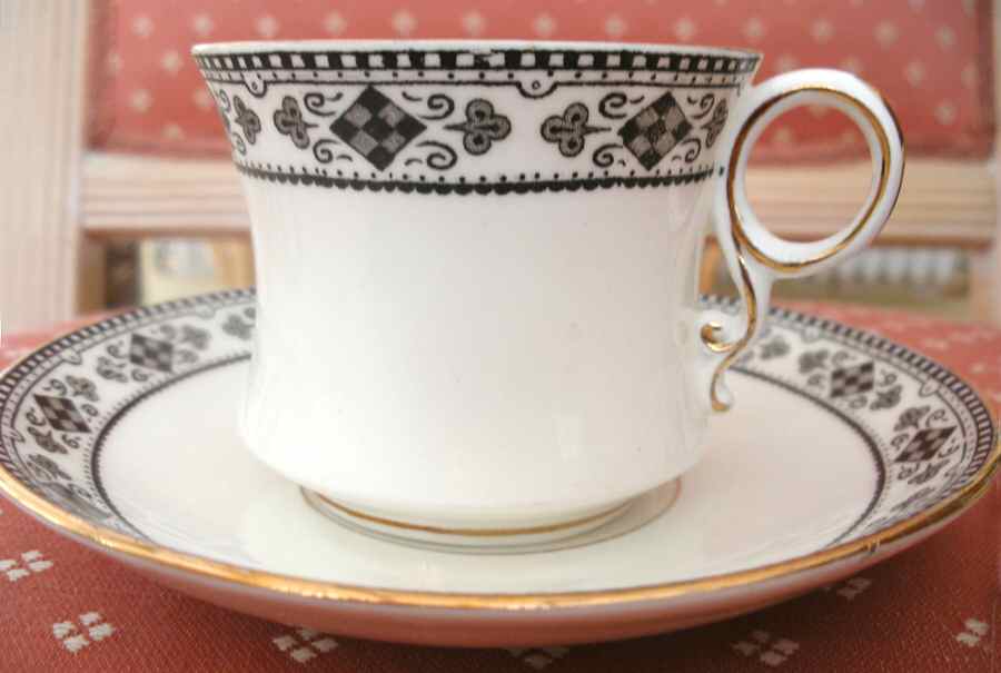 Albany Footed Cup & Saucer Set by Samuel Radford-1