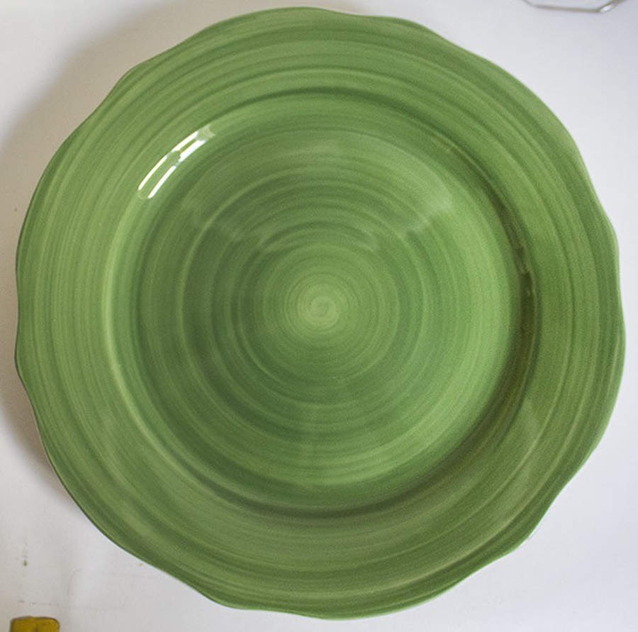 Flora Dark Green Service Plate (Charger) by Franciscan-1