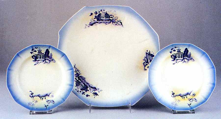 FC51 Handled Cake Plate by FC Co - French China-1