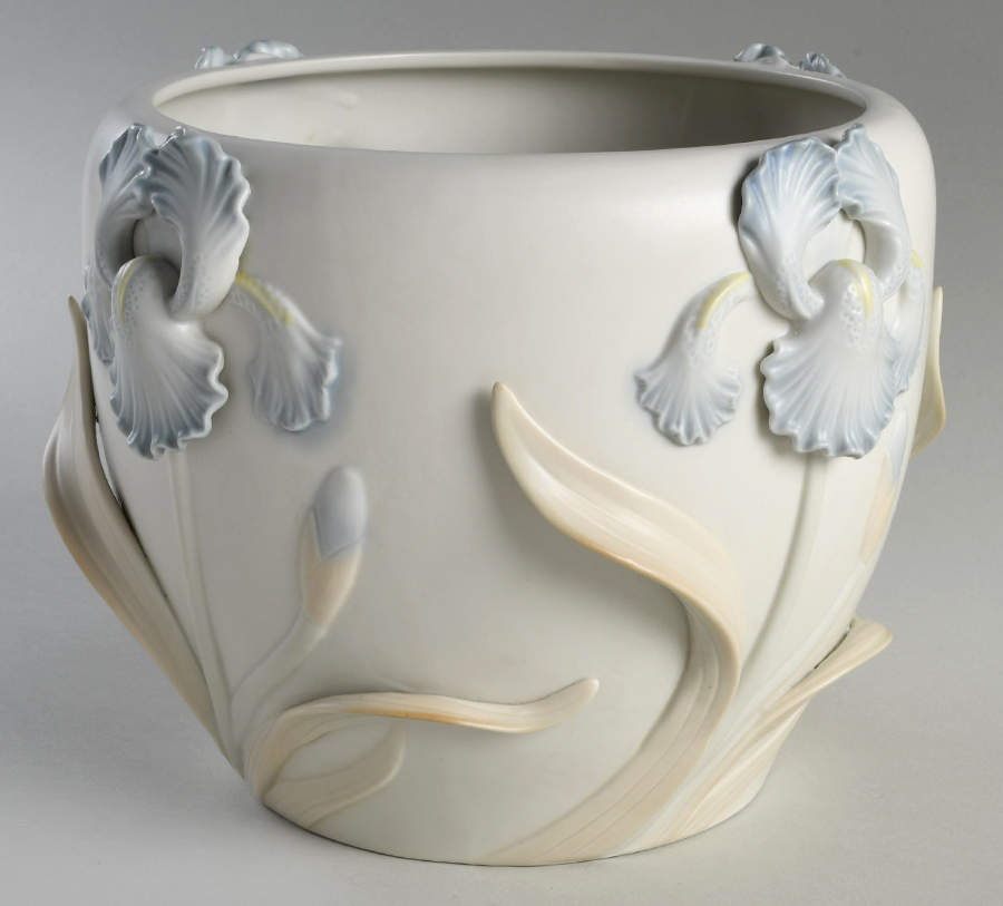 Iris 7" Cachepot by Fitz and Floyd-1