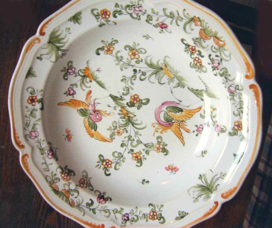 Oiseau de Paradis Dinner Plate by Mufraggi-1