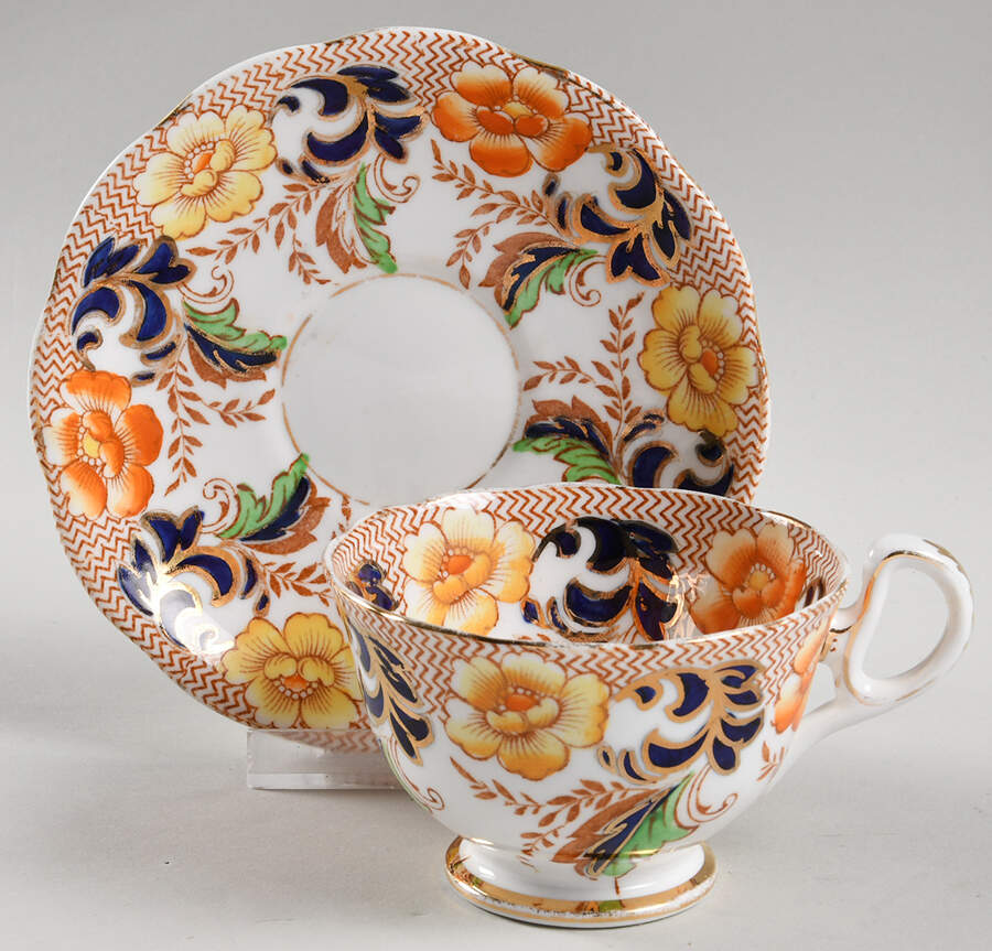 6852 Footed Cup & Saucer Set by Thomas Forester & Sons-1