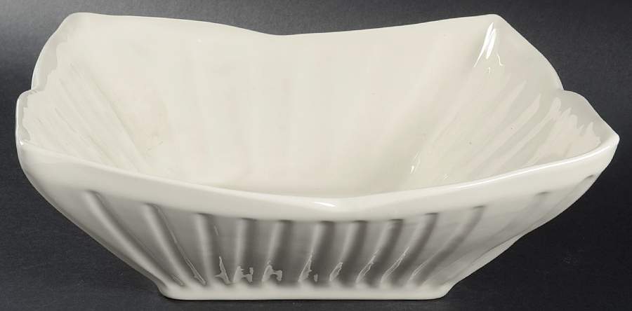 Pearl White 10" Square Serving Bowl by Frances Palmer-1