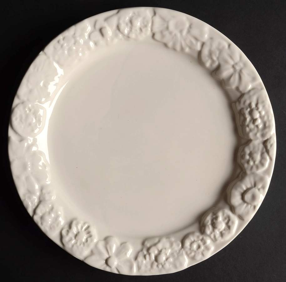 Pearl White Luncheon Plate by Frances Palmer-1