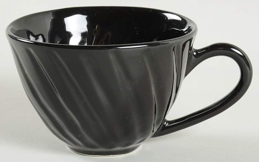 Pearl Black Flat Cup by Frances Palmer-1