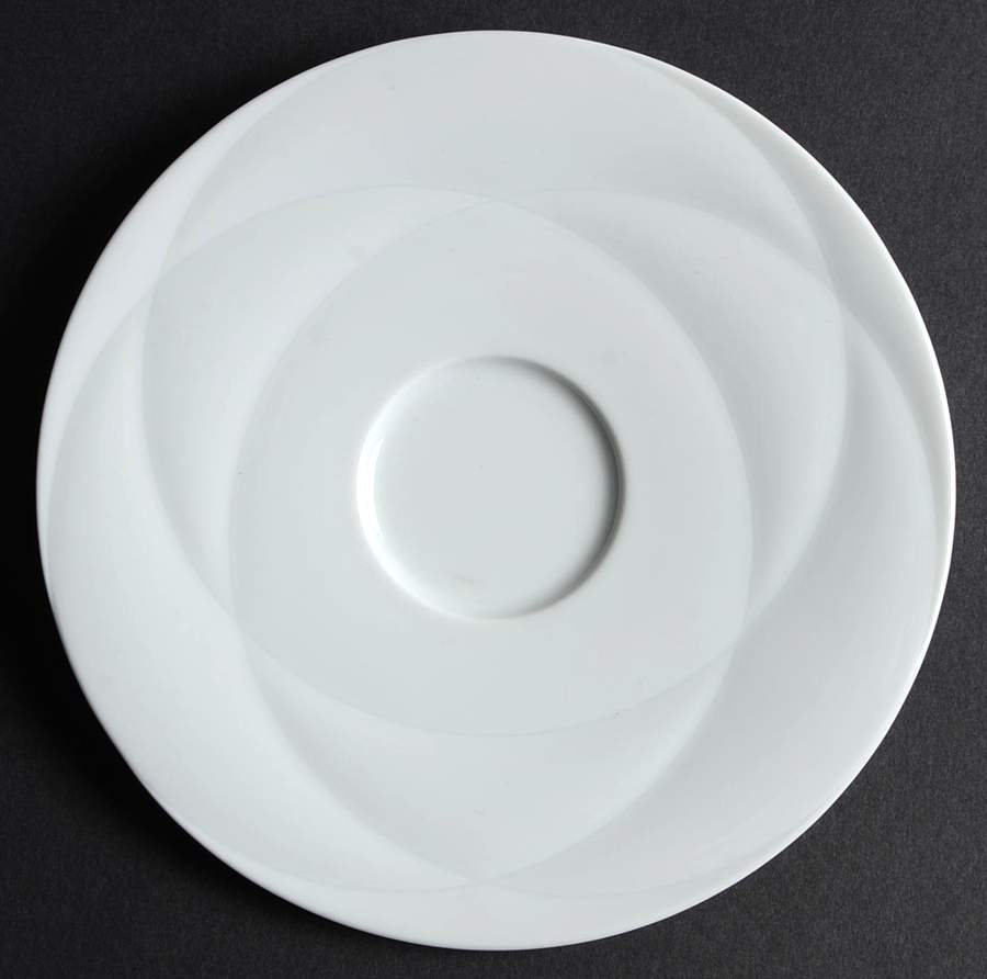 My China! White (Texture) Saucer for Flat Cup by Furstenberg-1