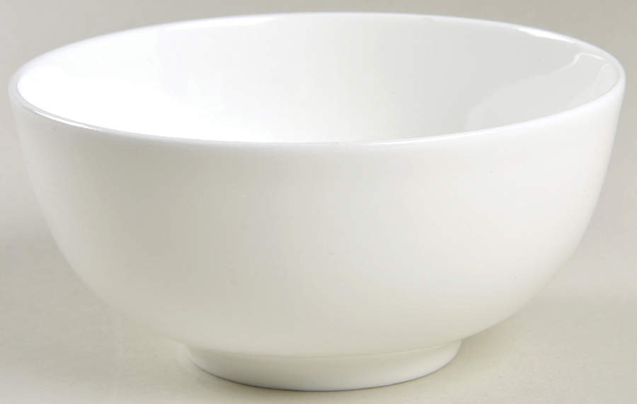 Nevaeh White (Bone) Rice Bowl by Fitz and Floyd-1