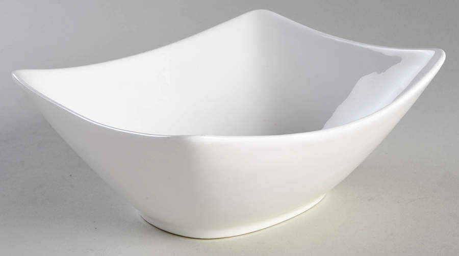 Nevaeh White (Bone) 7" Rectangular All Purpose Bowl by Fitz and Floyd-1