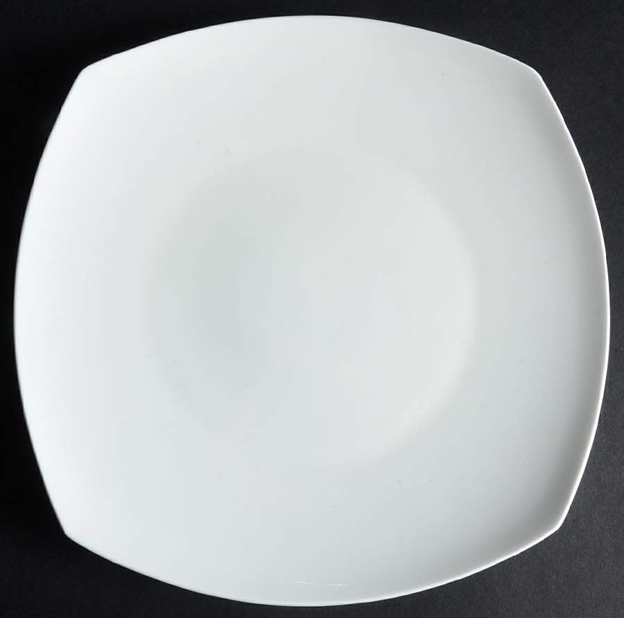 Nevaeh White (Bone) Square Dinner Plate by Fitz and Floyd-1