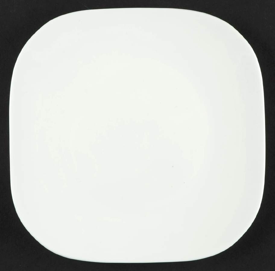 Nevaeh White (Bone) Square Appetizer Plate by Fitz and Floyd-1