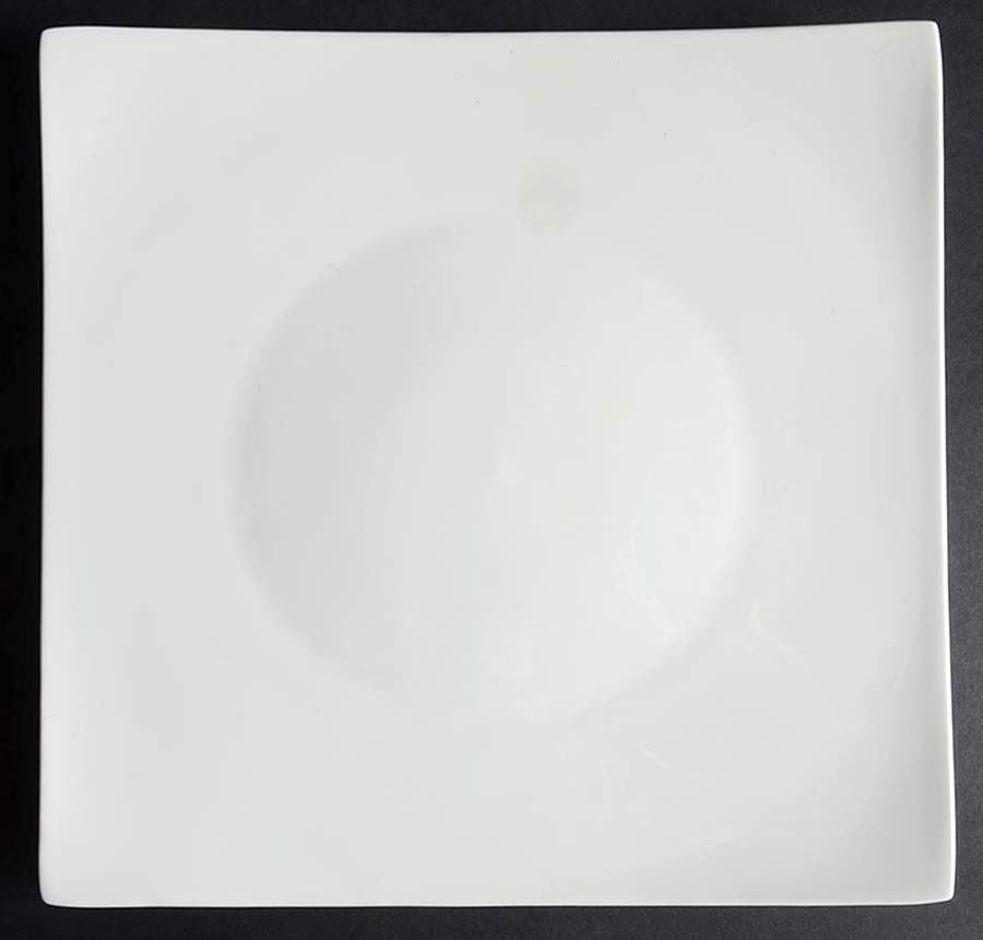 Nevaeh White (Bone) Square Dinner Plate by Fitz and Floyd-1