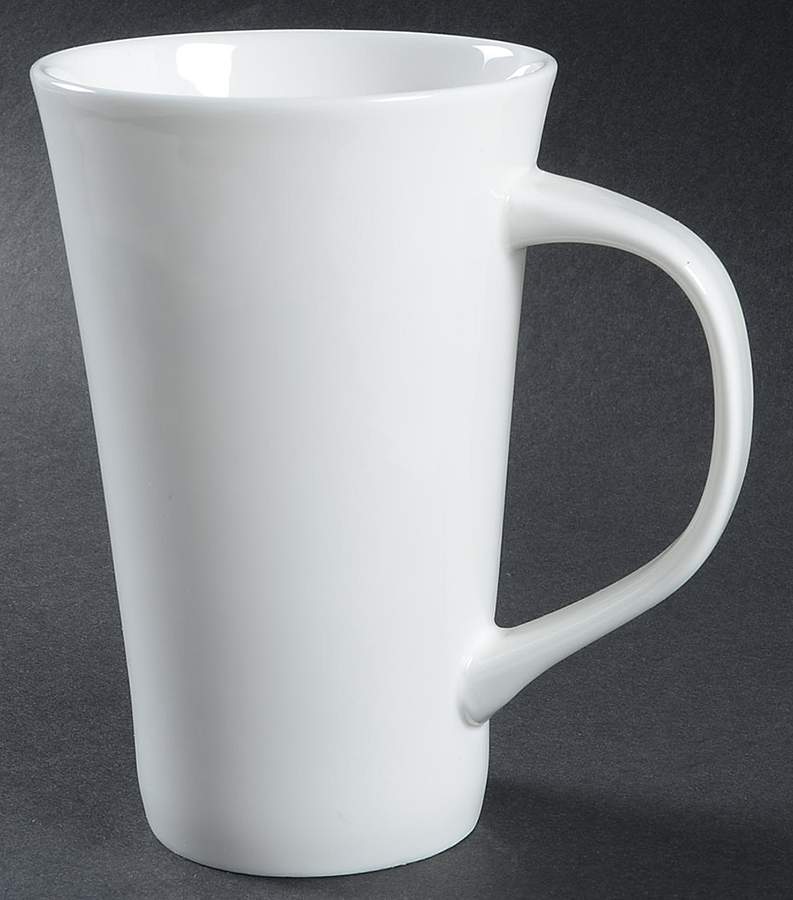 Nevaeh White (Bone) Latte Mug by Fitz and Floyd-1