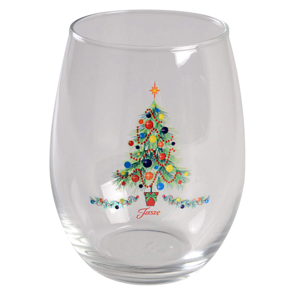 Fiesta Christmas Tree Glassware Stemless Wine by Fiesta Tableware Company-1