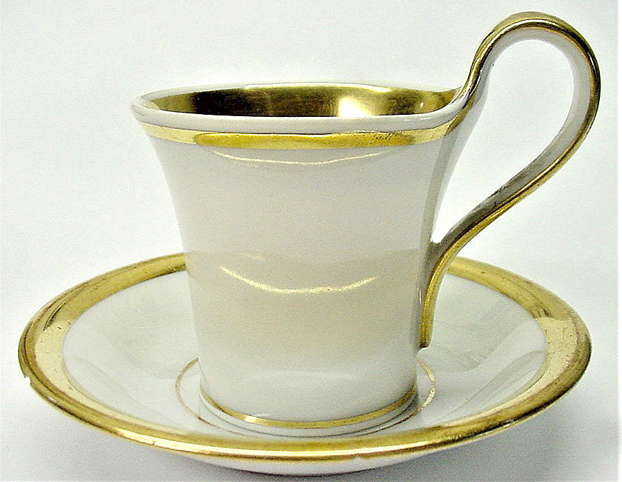 A37 Flat Demitasse Cup & Saucer Set by Furstenberg-1