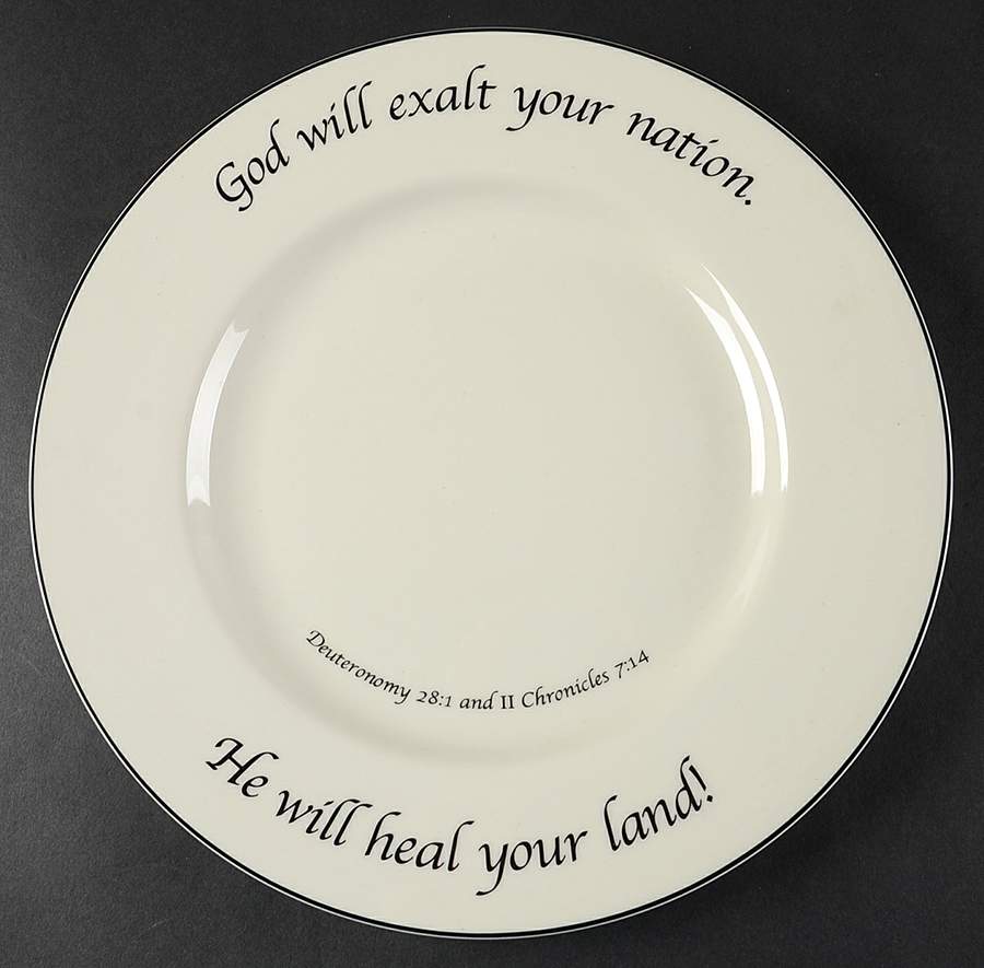 Patriotic Collection Dinner Plate by Feed on the Word-1