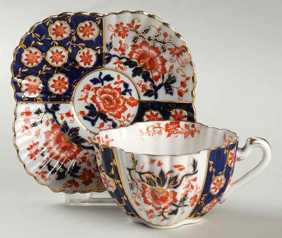 3737 Flat Cup & Saucer Set by J F Wileman-1