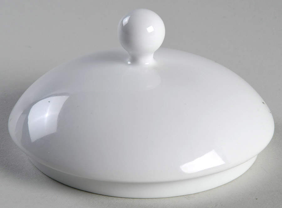Everyday White (Porcelian) Lid for Sugar Bowl by Fitz and Floyd-1