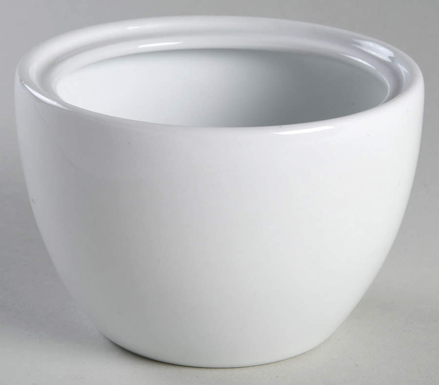 Everyday White (Porcelian) Sugar Bowl No Lid by Fitz and Floyd-1