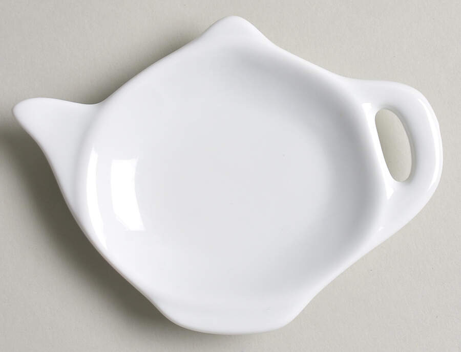 Everyday White (Porcelian) Tea Bag Holder by Fitz and Floyd-1