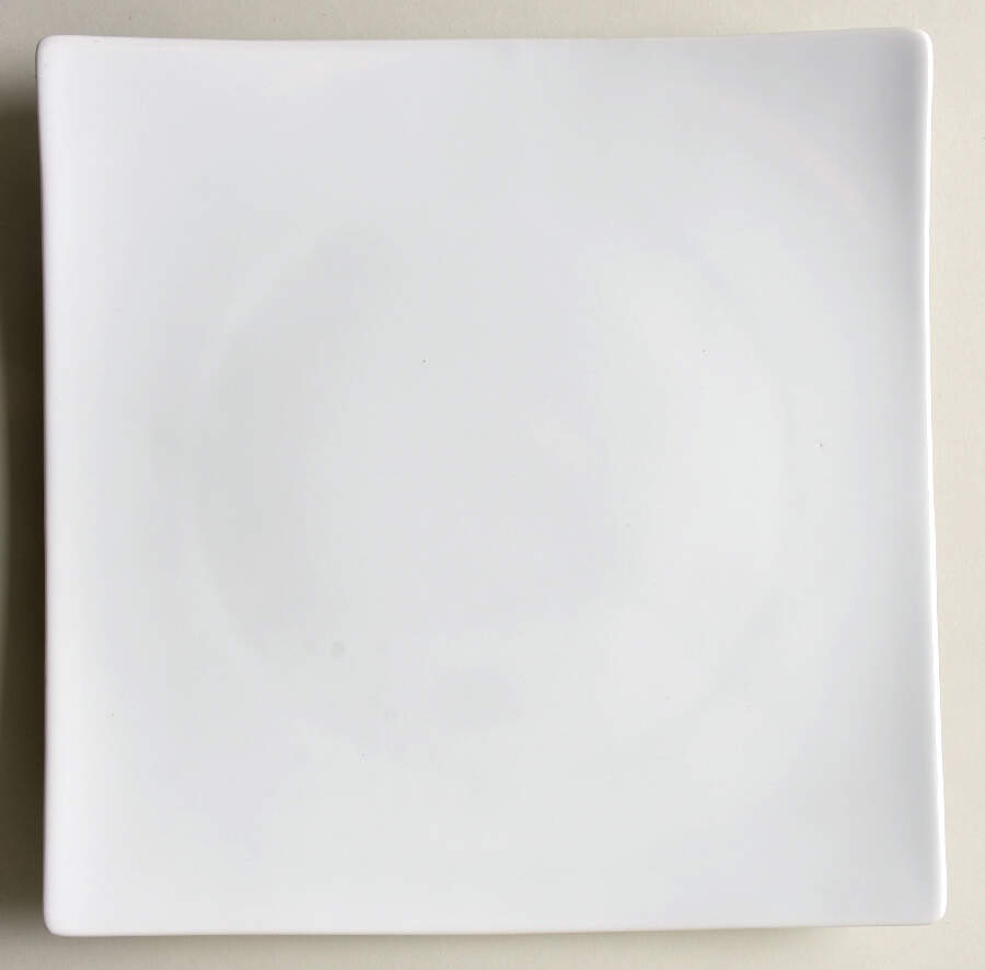 Everyday White (Porcelian) Square Dinner Plate by Fitz and Floyd-1