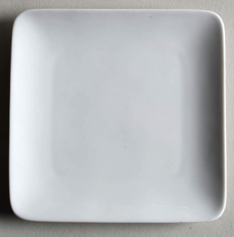 Everyday White (Porcelian) Square Appetizer Plate by Fitz and Floyd-1