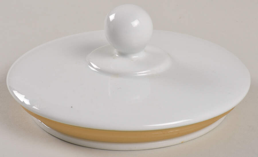 Everyday White (Porcelian) Lid for Small Canister by Fitz and Floyd-1