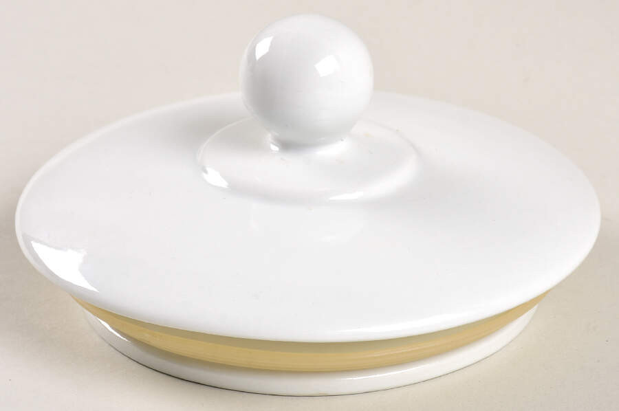Everyday White (Porcelian) Lid for Medium Canister by Fitz and Floyd-1