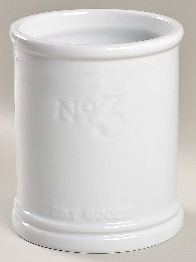 Everyday White (Porcelian) Large Canister No Lid by Fitz and Floyd-1