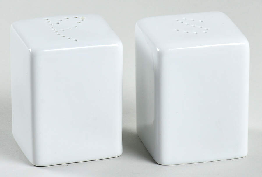 Everyday White (Porcelian) Salt & Pepper Set by Fitz and Floyd-1