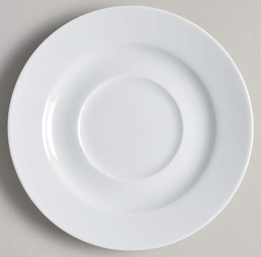 Everyday White (Porcelian) Saucer for Demitasse Cup by Fitz and Floyd-1